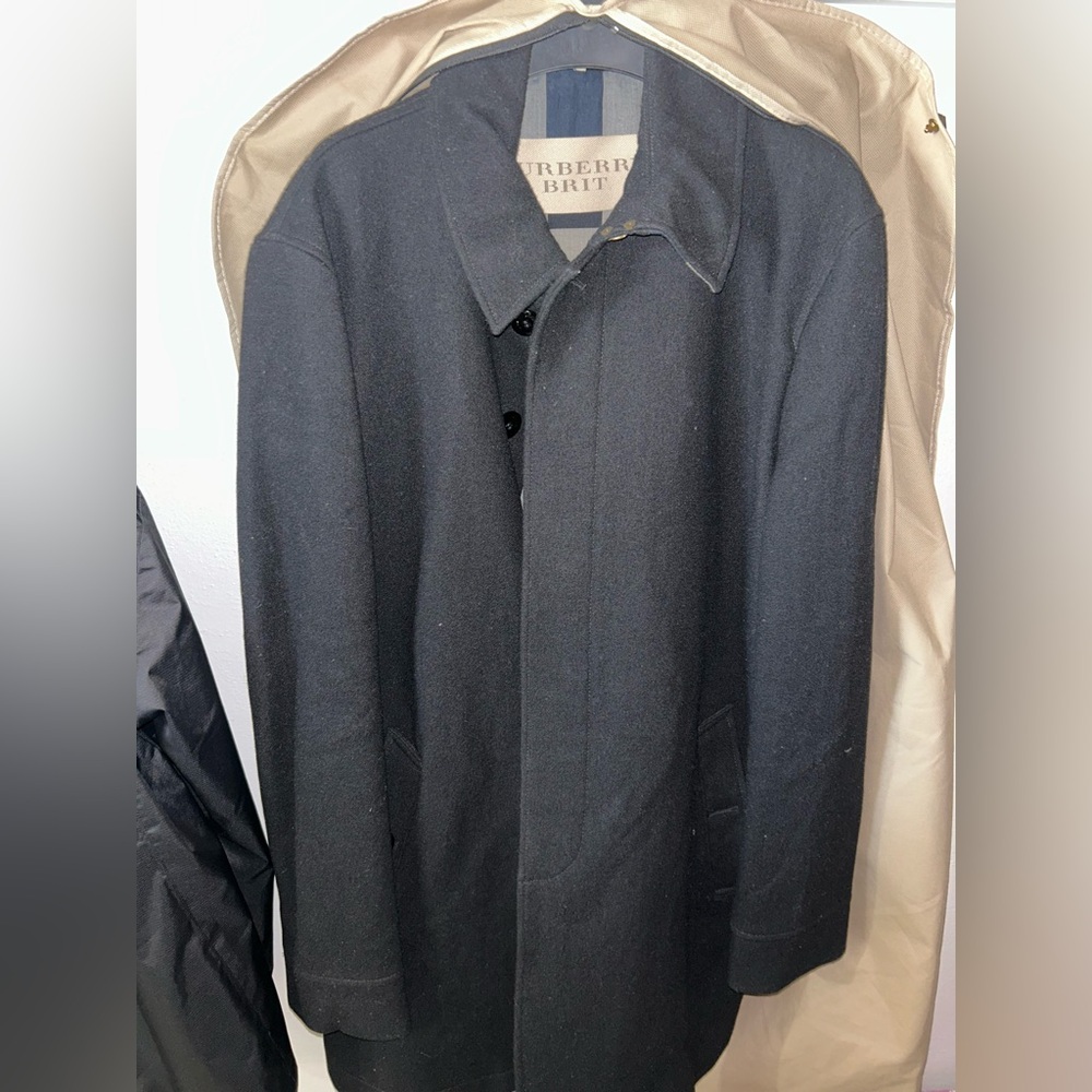 Burberry Men's Black Trench Coat
